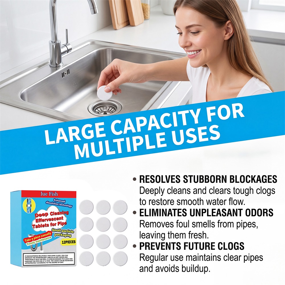 Shower Steamer Tablet - Boru Hattı Temizleme Efervesan Tabletler,Mutfak Lavabo