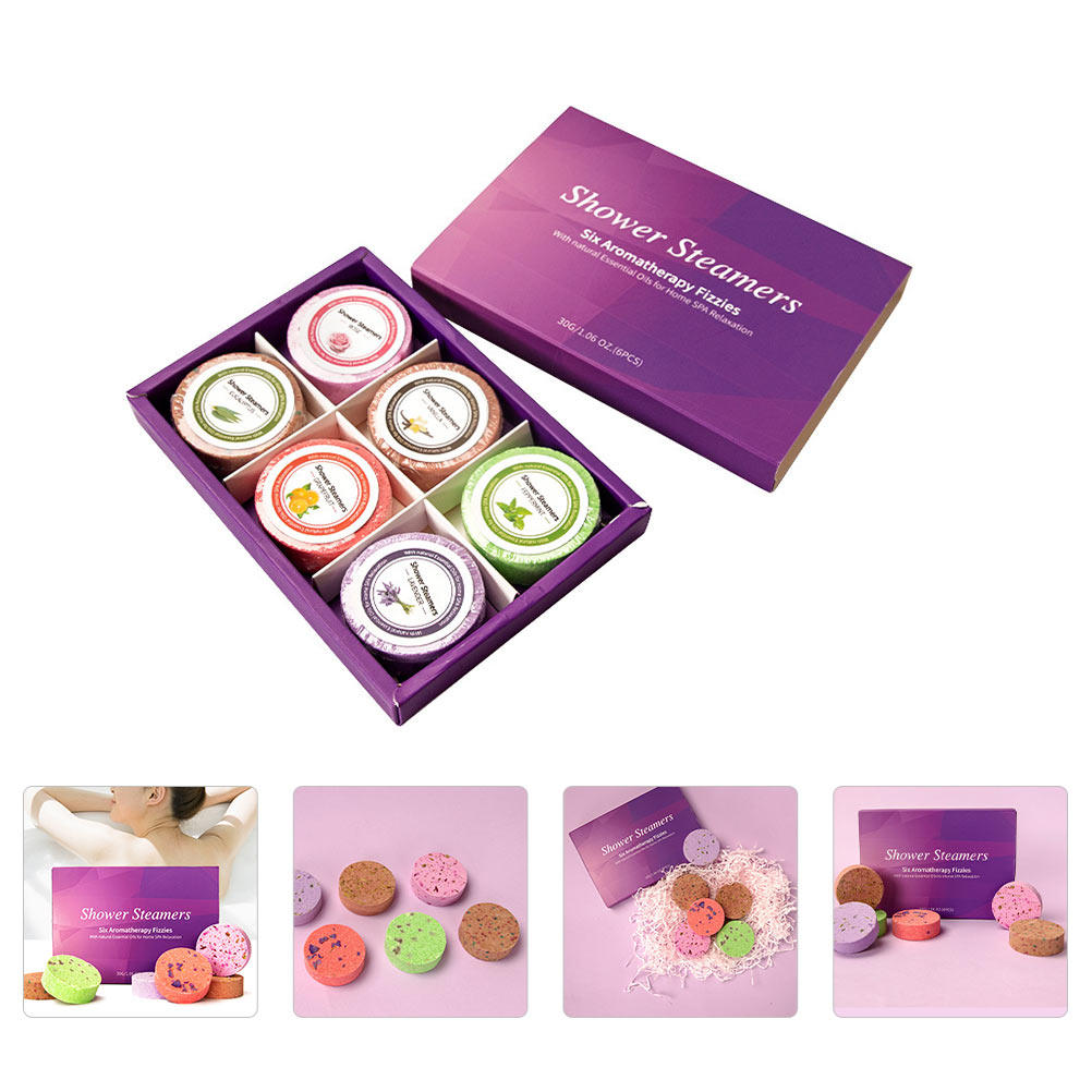 Shower Steamer Tablet - 6 Adet Aromalı Banyo Tableti Premium